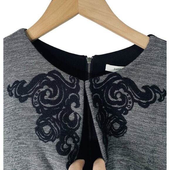 Diane Von Furstenberg Yvette Appliqué A-line Sheath Dress Womens Size 4 NWT $498 - Picture 10 of 16
